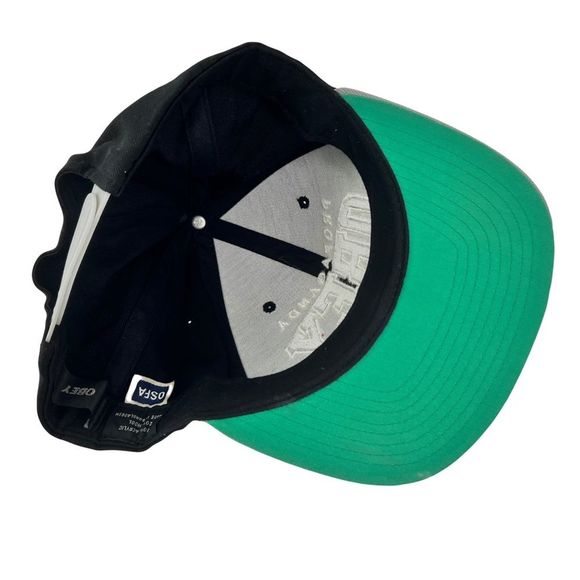 Vintage OBEY Propaganda Black and Grey Snapback Hat Cap Men Adjustable - Picture 3 of 5